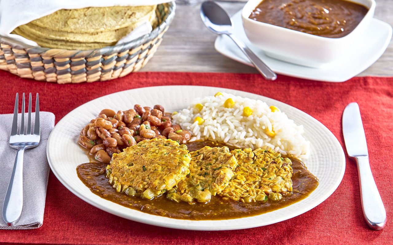 Tortitas de avena y vegetales