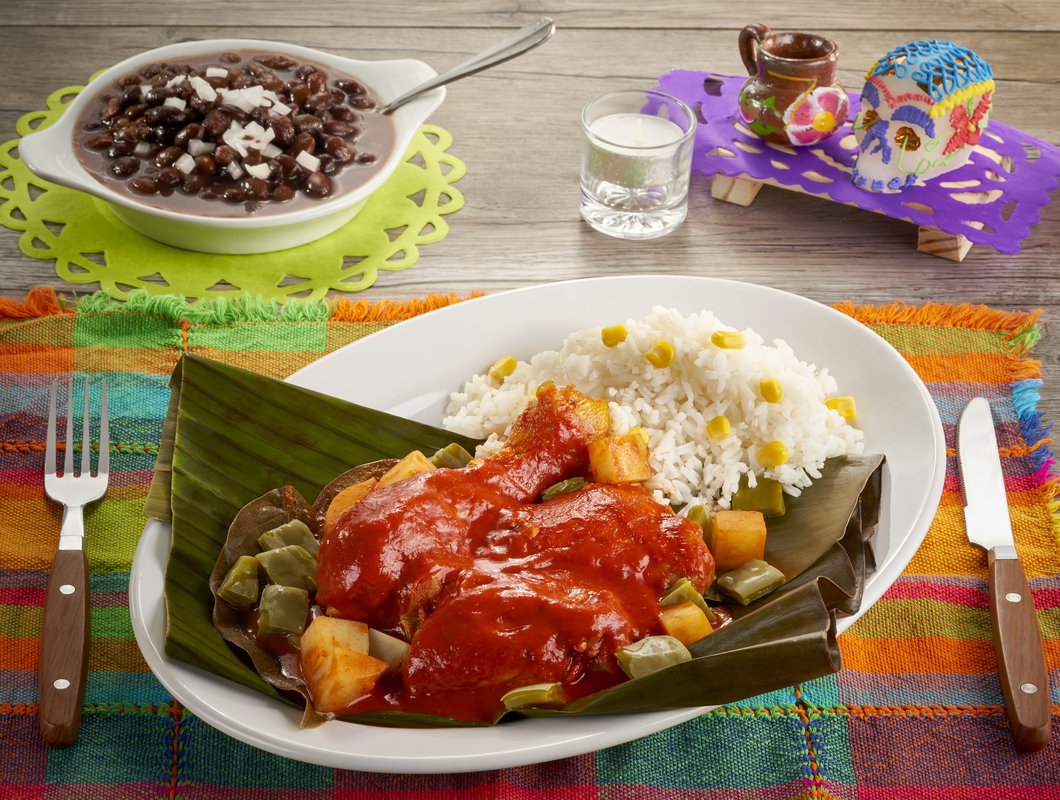 Mixiotes de Pollo en Adobo