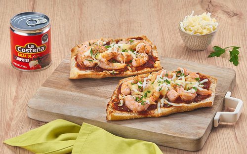 Toast de Camarones
