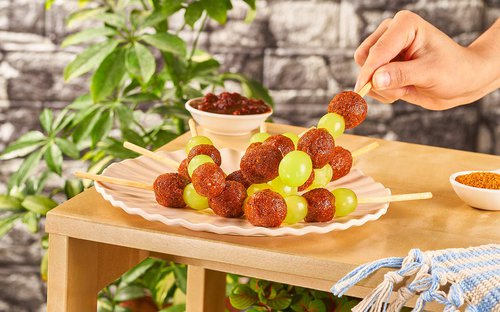 Brochetas de Uvas Congeladas