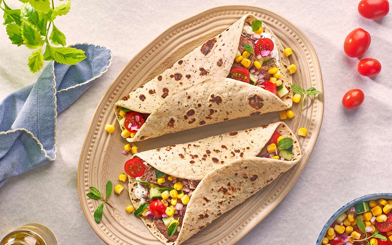 Wrap de Elote Dorado con Jocoque