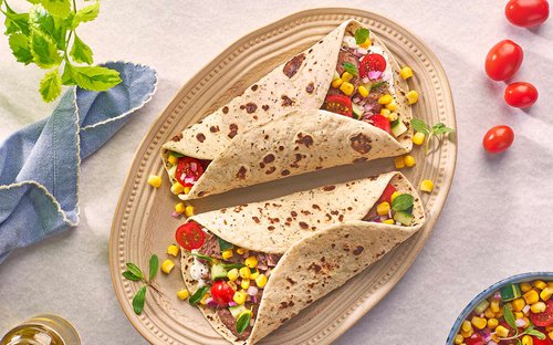 Wrap de Elote Dorado con Jocoque