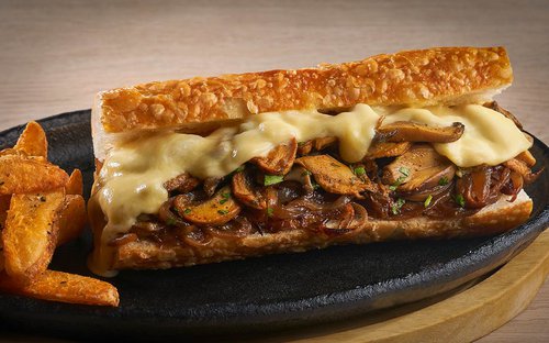 Philly Cheese con Champiñones