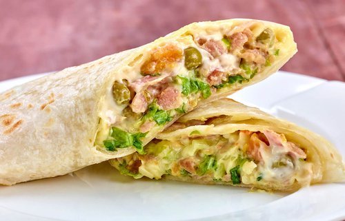 Turkey Wrap with jalapeno cheese