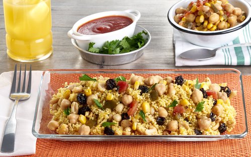 Ensalada de cous cous con garbanzos