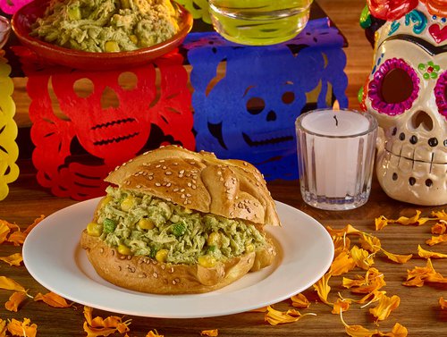 Stuffed Mexican Day of the Dead Bread