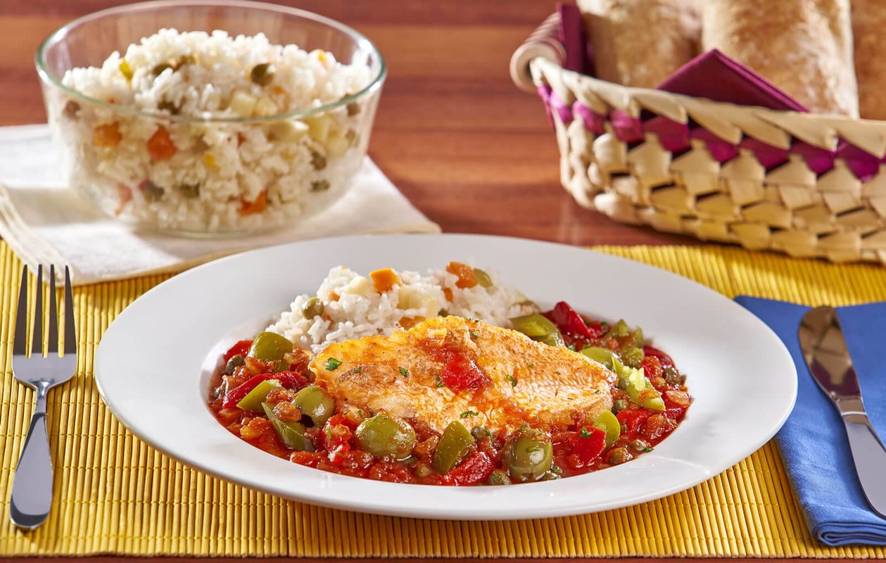 Filete de pescado a la veracruzana