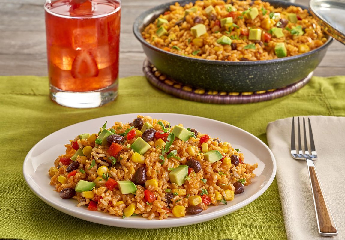 Arroz integral con vegetales