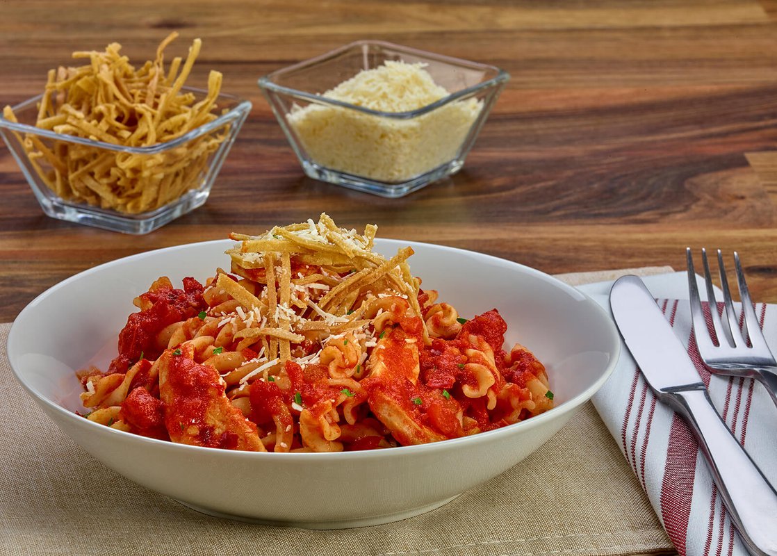 Pasta arrabiata a la mexicana