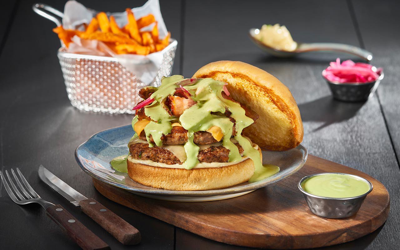 Hamburguesa al guacamole