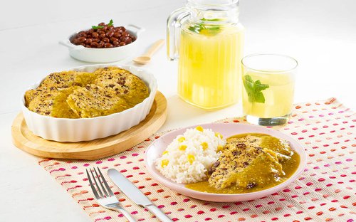 Tortitas de frijol con quinoa