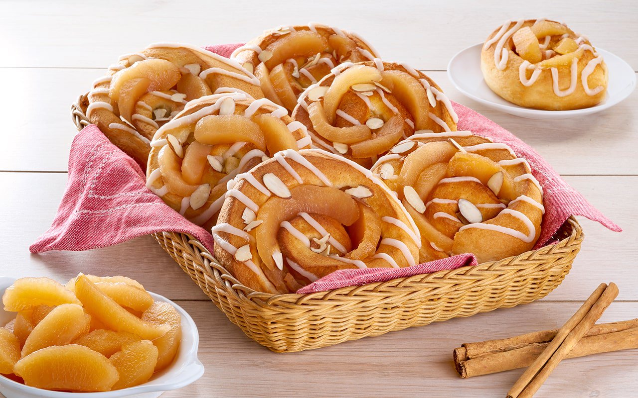 Roles de manzana canela