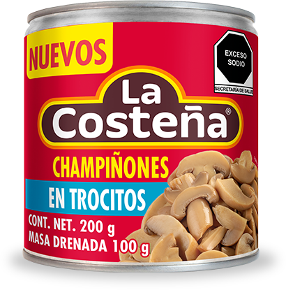 Champiñones en trocitos
