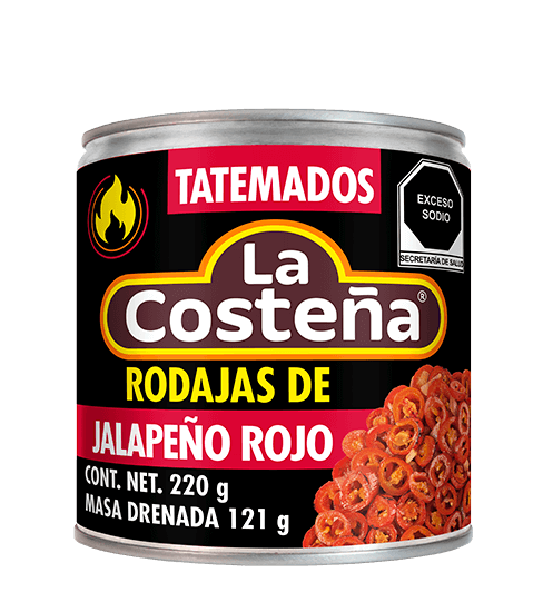 Rodajas de Jalapeño Rojo Tatemados
