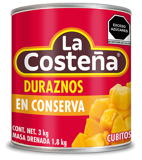 Duraznos en conserva cubitos La Costeña®