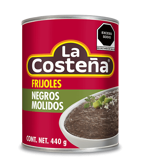 frijoles negros molidos