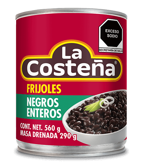 frijoles negros enteros