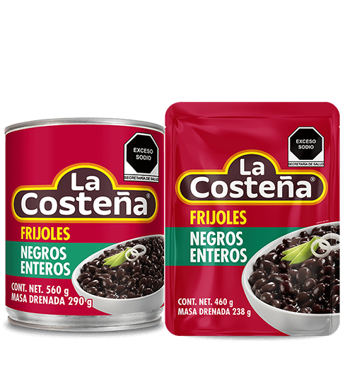 frijoles negros enteros