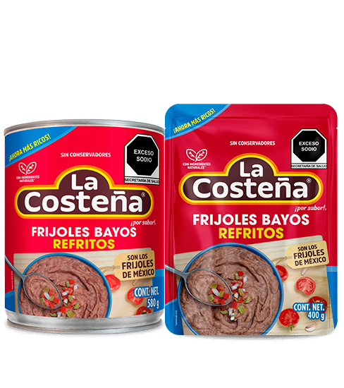 frijoles bayos refritos