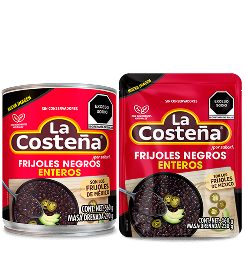 frijoles negros enteros
