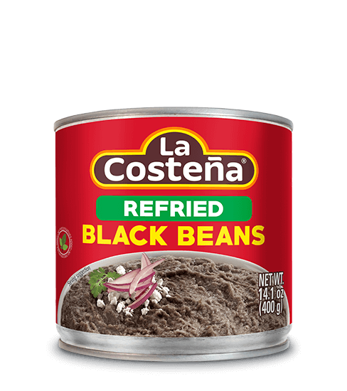 frijoles negros refritos