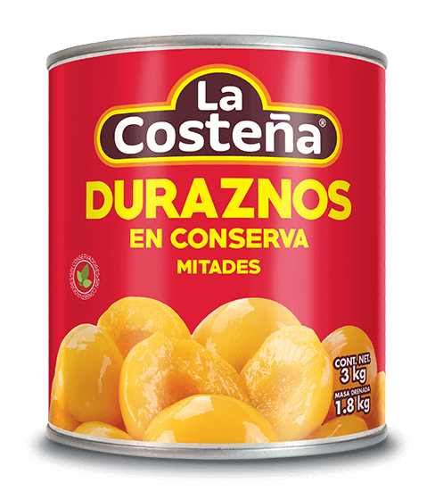duraznos en conserva mitades