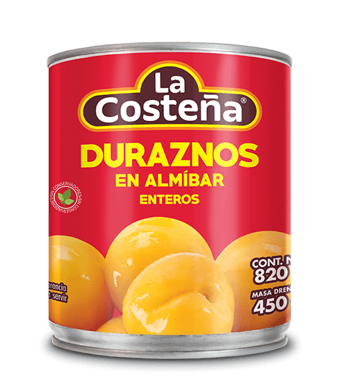 duraznos en almíbar enteros