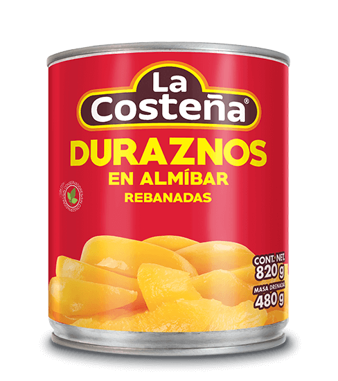 duraznos en almíbar rebanadas