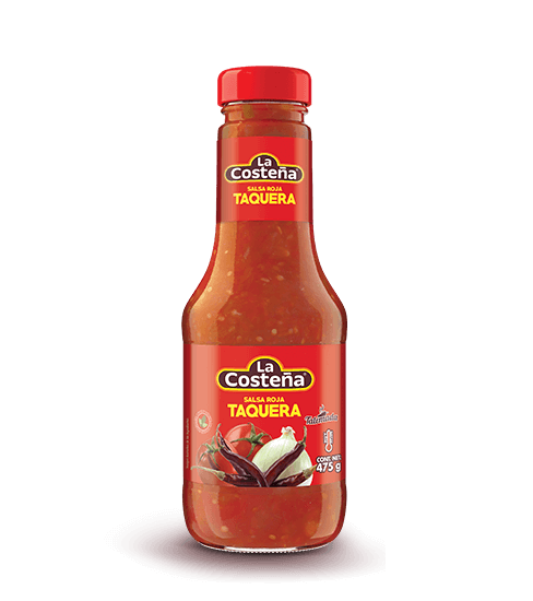 Salsa roja taquera tatemada