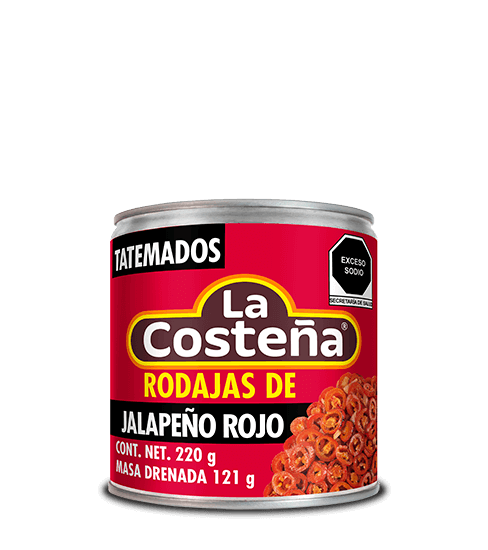 Rodajas de Jalapeño Rojo Tatemados