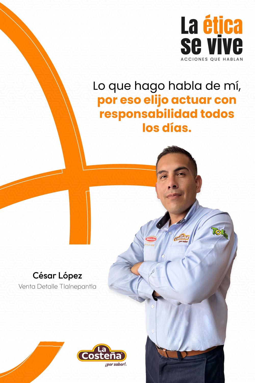 La ética se vive poster